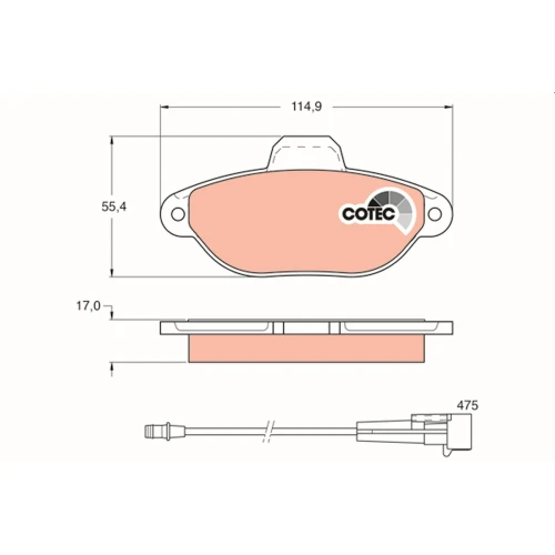 BRAKE PADS FOR DISC BRAKES - 0