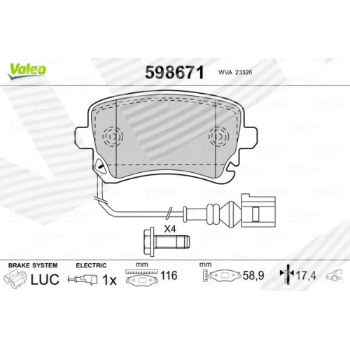 BRAKE PADS FOR DISC BRAKES - 0