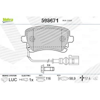 Brake pads for disc brakes