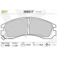 Brake pads for disc brakes