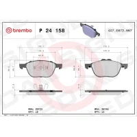 Brake pads for disc brakes