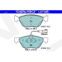 Brake pads for disc brakes