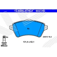 Brake pads for disc brakes