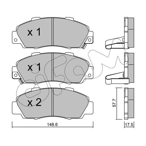 BRAKE PADS FOR DISC BRAKES - 0