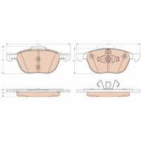 Brake pads for disc brakes