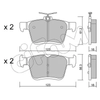 Brake pads for disc brakes