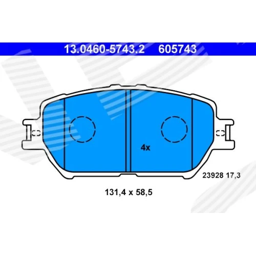 BRAKE PADS FOR DISC BRAKES - 0