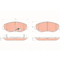 Brake pads for disc brakes