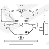 Brake pads for disc brakes