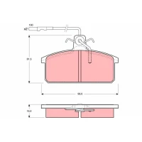 Brake pads for disc brakes