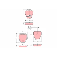 Brake pads for disc brakes