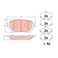 Brake pads for disc brakes