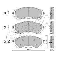 Brake pads for disc brakes