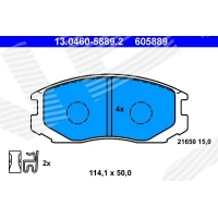 Brake pads for disc brakes