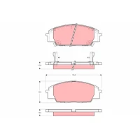 Brake pads for disc brakes