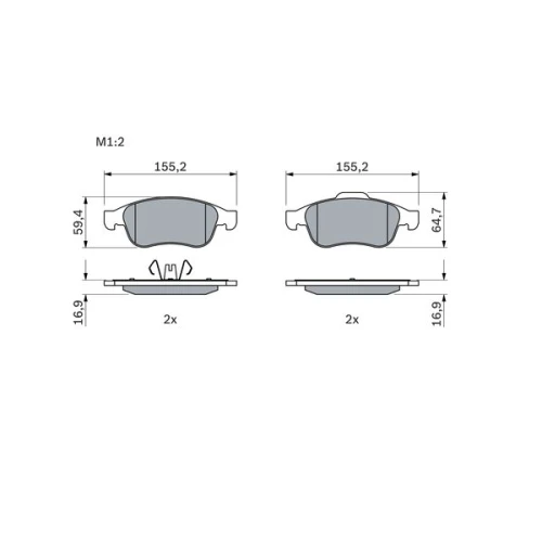 BRAKE PADS FOR DISC BRAKES - 4