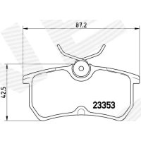 Brake pads for disc brakes