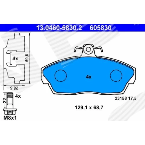 BRAKE PADS FOR DISC BRAKES - 0