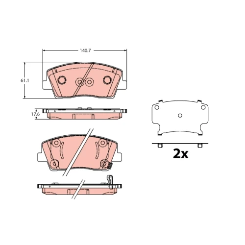 BRAKE PADS FOR DISC BRAKES - 0