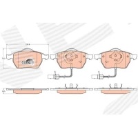 Brake pads for disc brakes