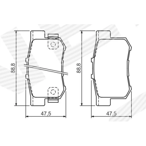 BRAKE PADS FOR DISC BRAKES - 6