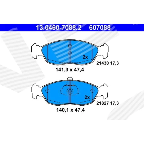 BRAKE PADS FOR DISC BRAKES - 0