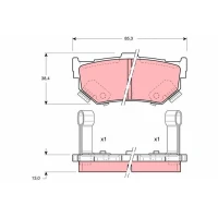 Brake pads for disc brakes