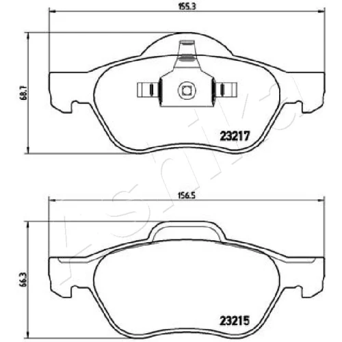 BRAKE PADS FOR DISC BRAKES - 1