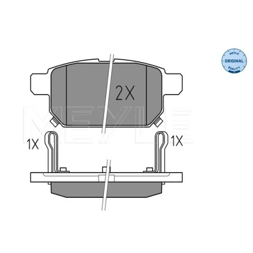 BRAKE PADS FOR DISC BRAKES - 1