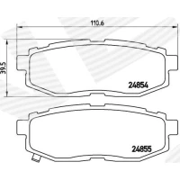 Brake pads for disc brakes