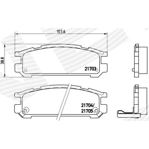 BRAKE PADS FOR DISC BRAKES - 0