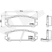 Brake pads for disc brakes