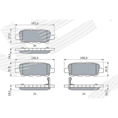 BRAKE PADS FOR DISC BRAKES - 4