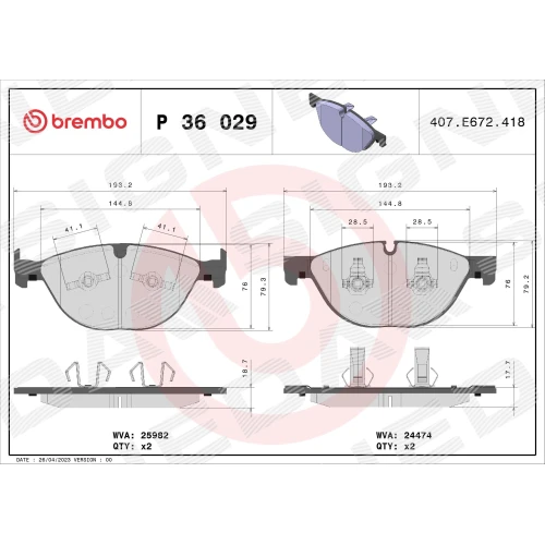 BRAKE PADS FOR DISC BRAKES - 0