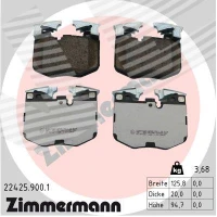 Brake pads for disc brakes