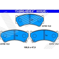 Brake pads for disc brakes