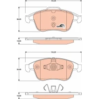 Brake pads for disc brakes