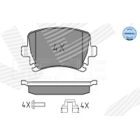 Brake pads for disc brakes