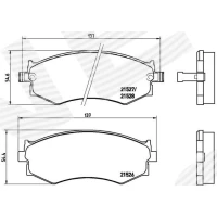 Brake pads for disc brakes