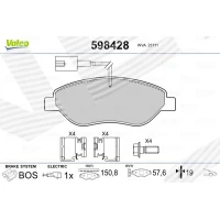 Brake pads for disc brakes