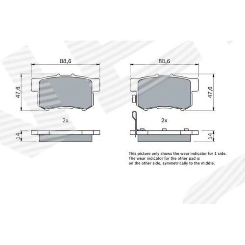 BRAKE PADS FOR DISC BRAKES - 4