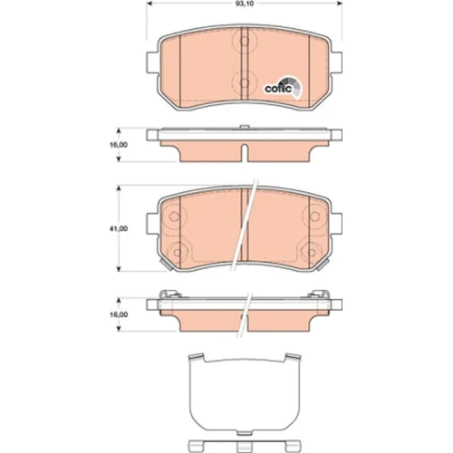 BRAKE PADS FOR DISC BRAKES - 0