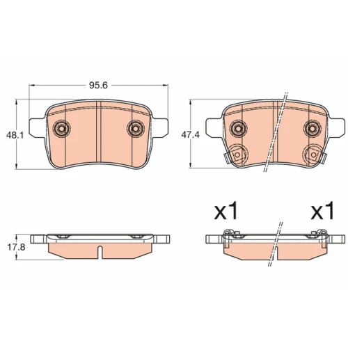 BRAKE PADS FOR DISC BRAKES - 0