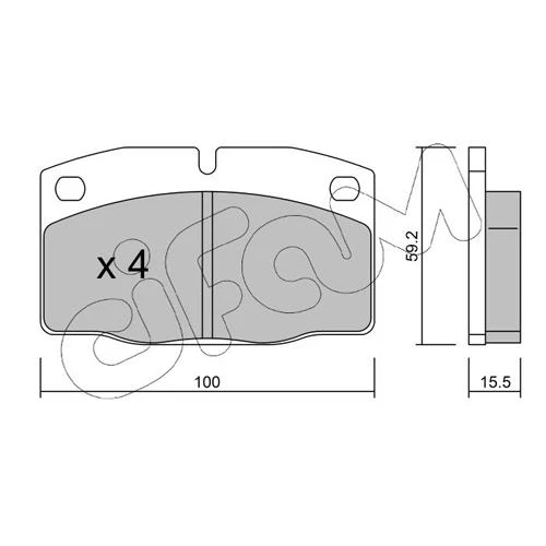 BRAKE PADS FOR DISC BRAKES - 0