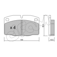 Brake pads for disc brakes