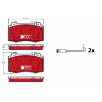 Brake pads for disc brakes