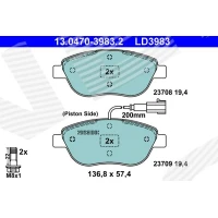 Brake pads for disc brakes