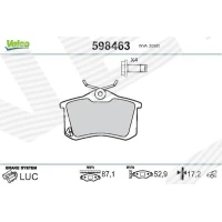 Brake pads for disc brakes