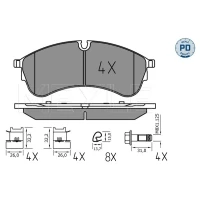 Brake pads for disc brakes