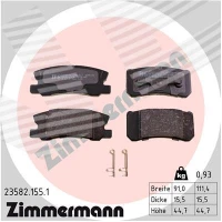 Brake pads for disc brakes